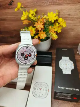 Samsung watch ultra 47mm white mulus fullset original garansi sein