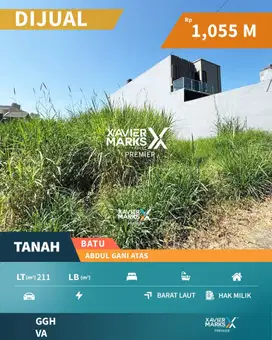 Tanah Siap Bangun View Pegunungan Abdul Gani Atas, Kota Batu