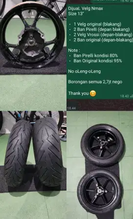 Velg dan ban motor Nmax