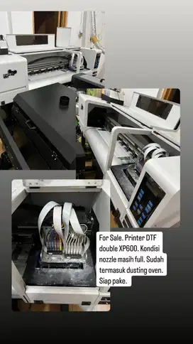 PRINTER DTF 60CM HEAD XP600 DOUBLE HEAD. 50 JT NEGO JADI!