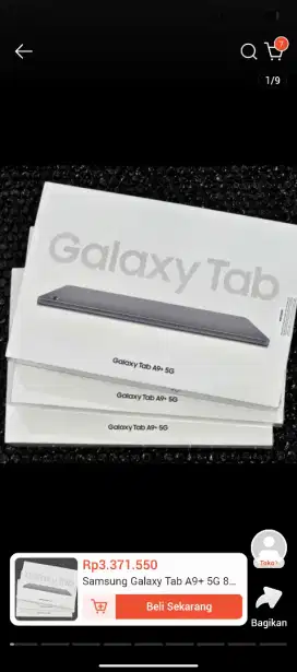 JUAL CEPAT SAMSUNG GALAXY TAB A9+ 5G SIM card