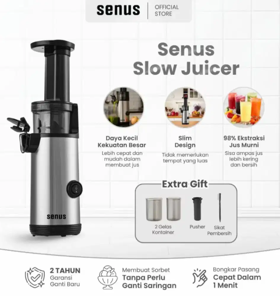 Slow juicer merk SENUS