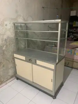 ETALASE  175×130 ADA RODA, cocok untuk rumah makan dan jualan lauk