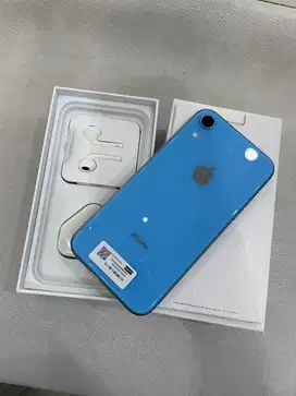 iphone xr 128gb warna biru all operator