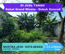 DI JUAL TANAH DEKAT GRAND WISATA - DUKUH ZAMRUD -  MUSTIKA JAYA