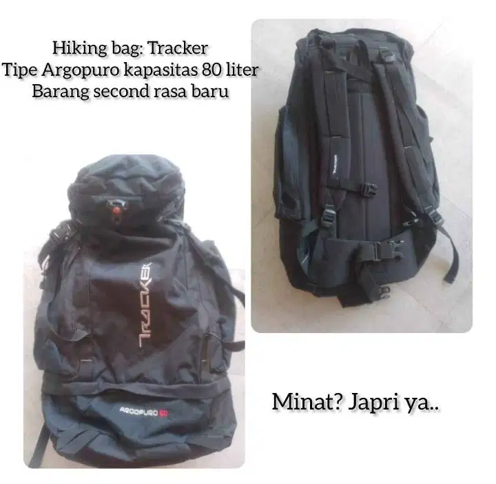 Bismillah di jual tas tracker argopuro