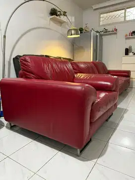 SOFA IMPORT MUSTERRING JERMAN FULL LEATHER GENUINE ( FULL KULIT SAPI )