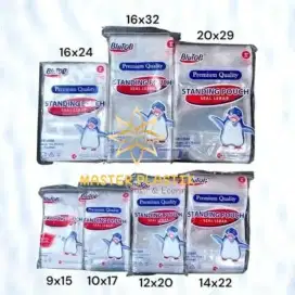 Standing Pouch Plastik Bening Berbagai Ukuran – Master Plastik Bogor
