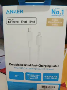 Usb anker ori fast charging