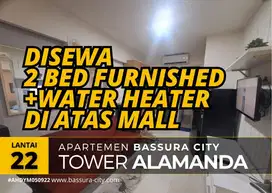 Sewa 2 Bedroom Furnished Lantai 22 Di Atas Mall Apartemen Bassura city