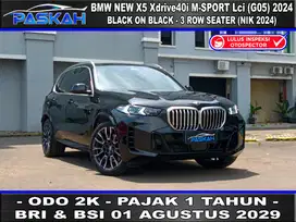 Odo=2k TAX=1TAHUN BMW X5 Xdrive 40i M SPORT 2024 BRI & BSI AGUST 2029