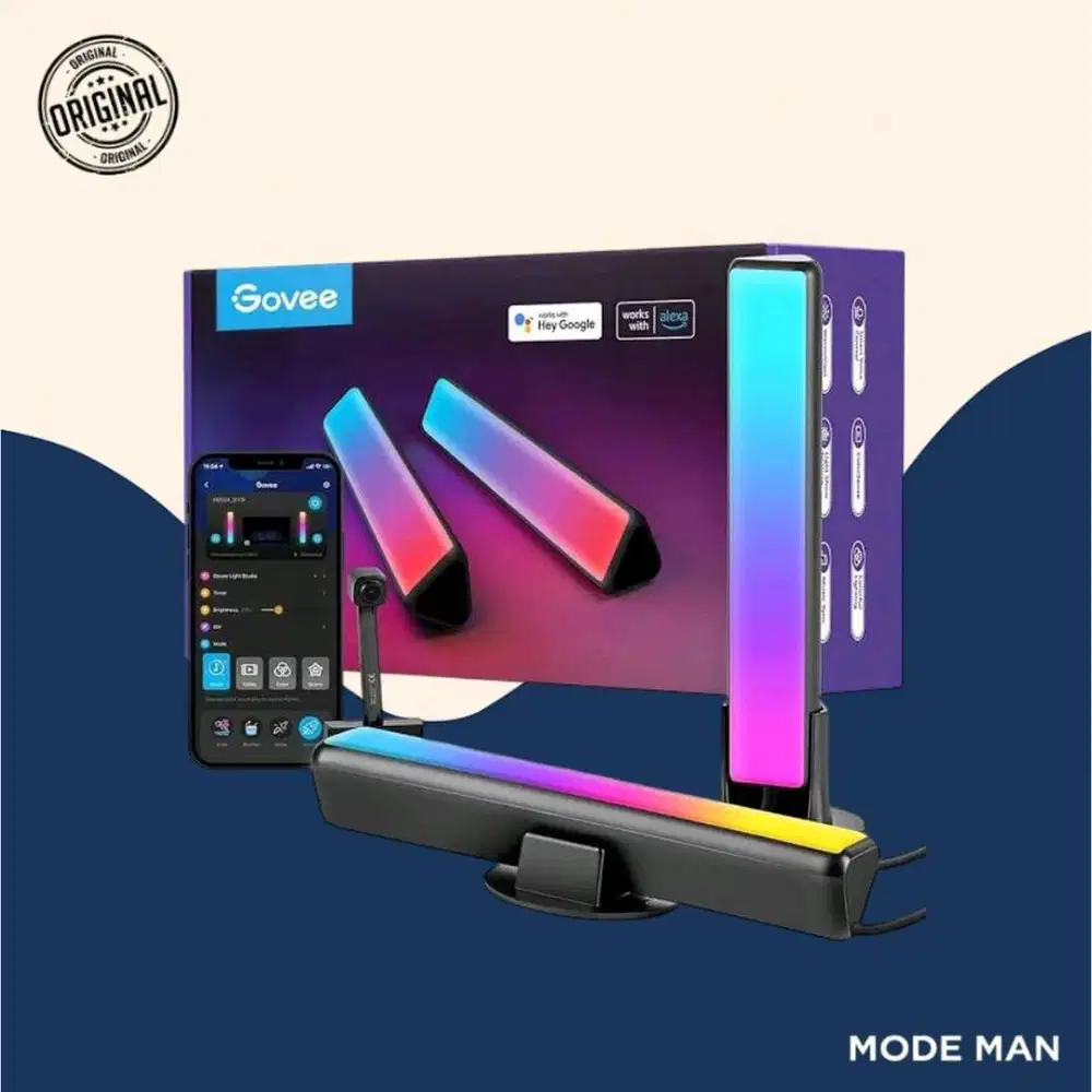 Govee Flow Pro WiFi TV Ambient Light Bar With Camera / DreamView P1
