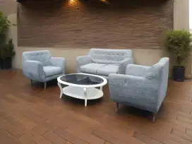 Sofa tamu Informa seat 211 set meja rosewood ori