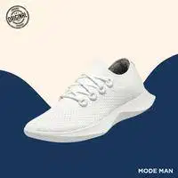 AllBirds Men's Running Shoes Tree Dashers - Blizzard White Sole