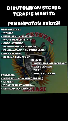 DIBUTUHKAN BANYAK TERA WANITA