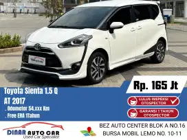 Sienta 1.5 Q CVT 2017 Putih Km 54Rb Warenty 1TH Dp 15Jt *Dinar Auto*