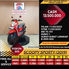 SCOOPY SPORTY TH 2021 PLAT JAKSEL BISA BAYAR VIA CC / PAYLATER
