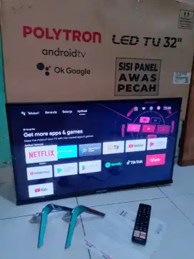 Jual tv led polytron 32inch android google tv fullset