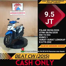 HONDA BEAT CW FI TH 2015 PAJAK ON PLAT DEPOK BAYAR PAKI CC / PAYLATER