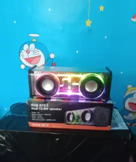 Speaker bluetooth dual speaker+bass radiator