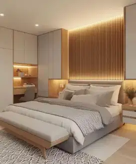 interior desain kitchen set kamar set wardrobe lemari backdrop tv