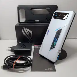 MULUS NO MINUS GAN! ASUS ROG PHONE 6/ 256 WHITE LENGKAP CHARGER ORI!