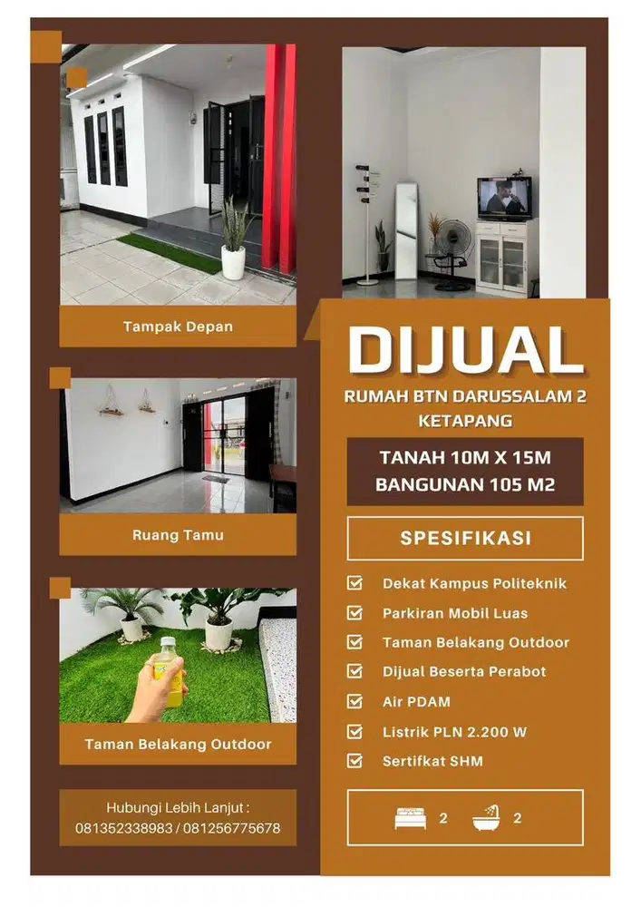 DIJUAL RUMAH DALONG, KETAPANG KALIMANTAN BARAT
