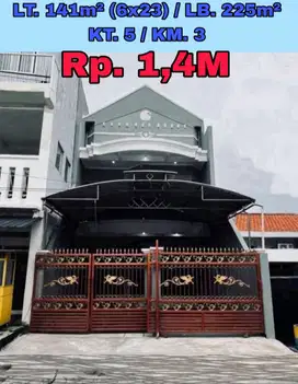 Rumah Ngagel Wasana, dkt pusat kota,sudah renovasi,usaha kos-kosan