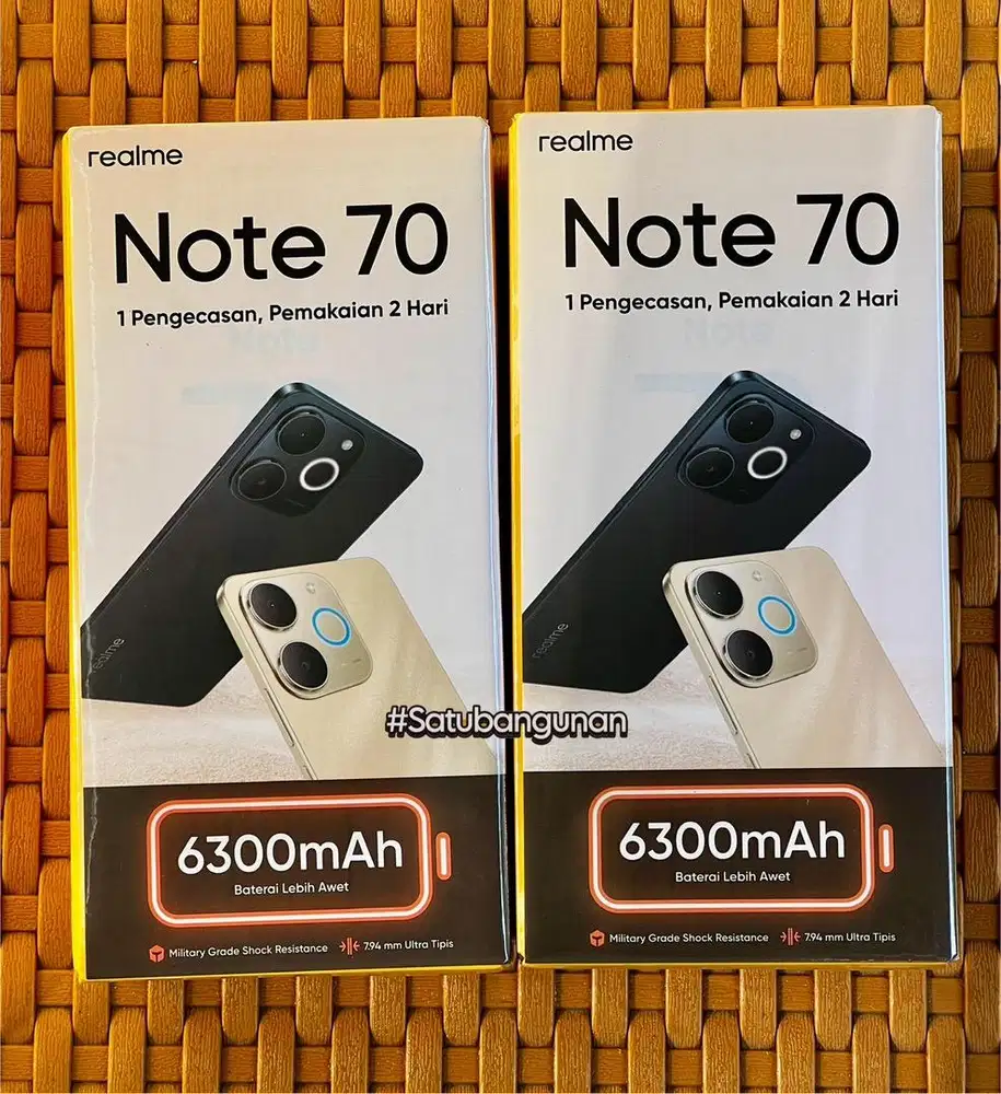 Realme Note 70 Ram 4+4/128 Baru segel box garansi resmi 12 Bulan