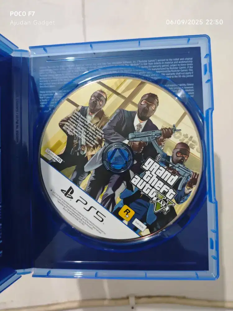 Kaset Ps5 Gta V Likenew 99%
