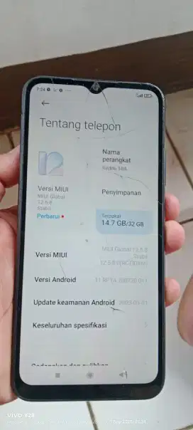 Redmi 10A.  3/32.  MNUS RETAK GA BNYAK LAH
