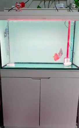 Fullset Aquarium + Meja Cabinet (Rak Sepatu juga)
