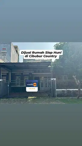 Dijual Rumah Siap Huni tanah luas di Cibubur Country