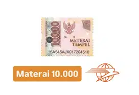 Meterai 10.000 - 20 PCS TERMURAH