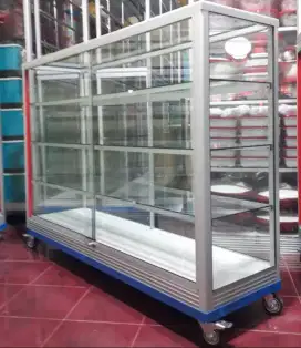 Etalase Panjang 1,5 Meter || Pakai Roda