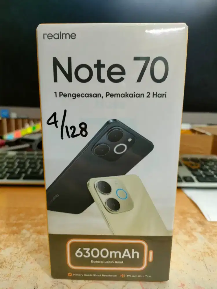 Realme Note 70 Ram 4/128GB baru segel bergaransi resmi