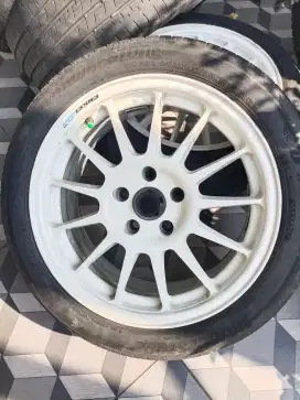 DIJUAL VELG 17 ENKEI + BAN BRIDGESTONE TURANZA SECOND BEKAS