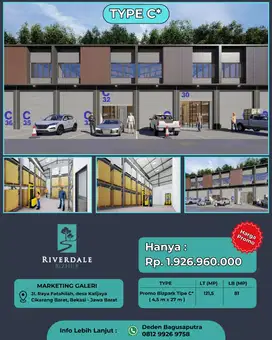 Dijual ruko bizhub serbaguna dengan lokasi srategis