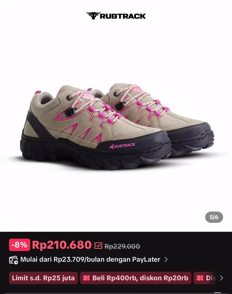 sepatu gunung perempuan