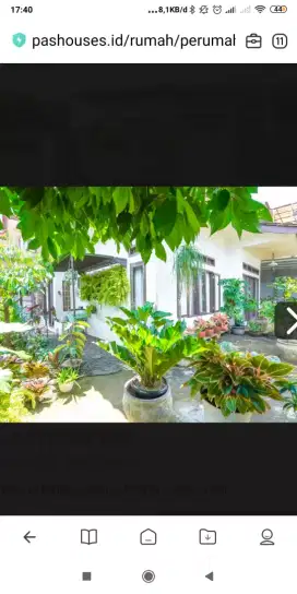 Dijual RUMAH KEBUN ASRI  di HOOK, SHM, BEBAS BANJIR