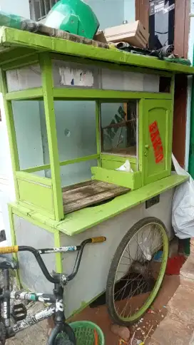 Jual gerobak bakso/bubur/mie ayam/soto ayam