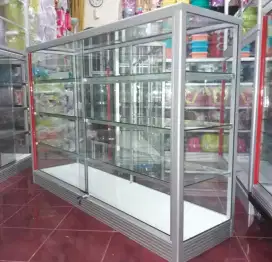 ETALASE KACA 1,5M UNTUK PERLENGKAPAN USAHA