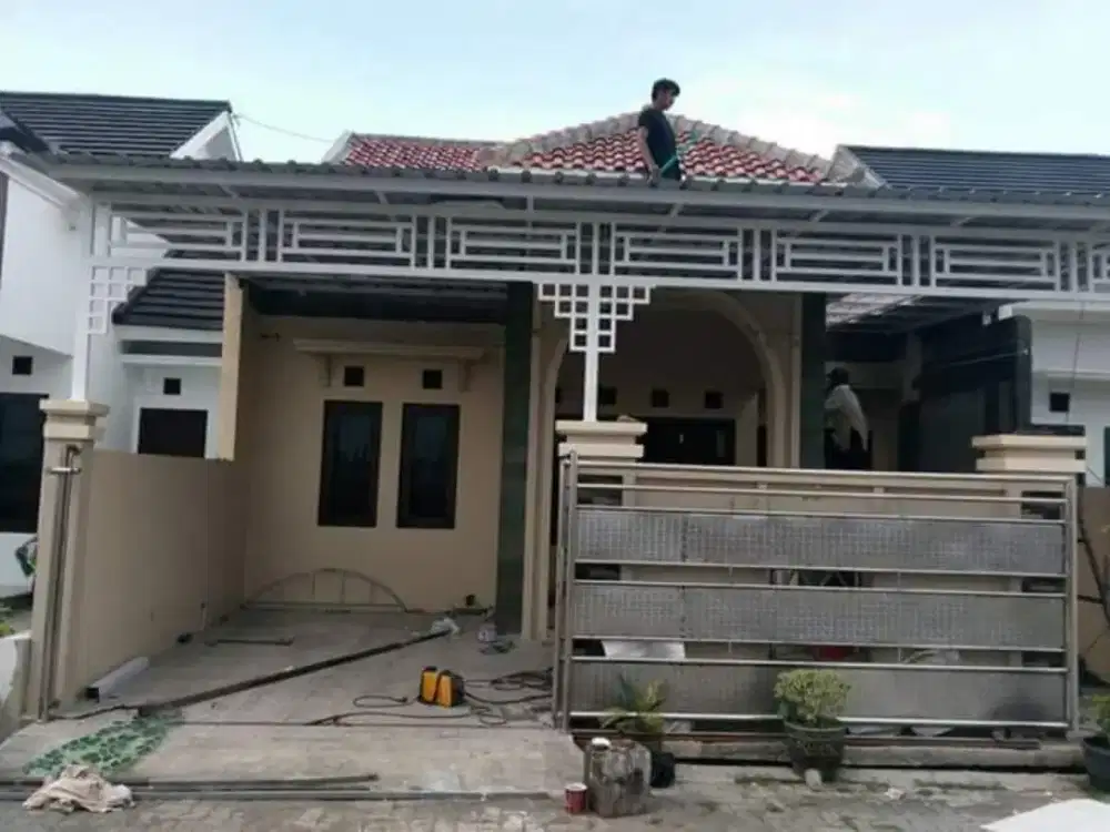 Bengkel las Lampung tralis kanopi pintu pagar gerbang tangga