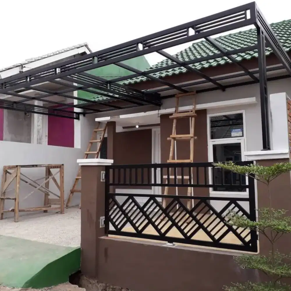 Bengkel las Lampung tralis kanopi pintu pagar gerbang tangga