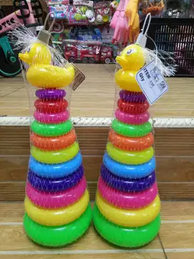 mainan anak ring donat susun