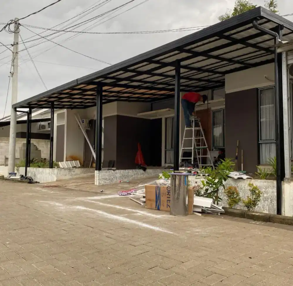 Kanopi baja ringan plus pemasangan