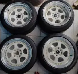velg work r16 lebar celong dobel pcd 100-114