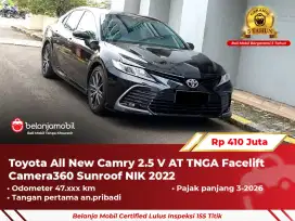 [ GARANSI 5TH ] Toyota Camry 2.5 V AT TNGA Facelift Sunroof 2022/2023