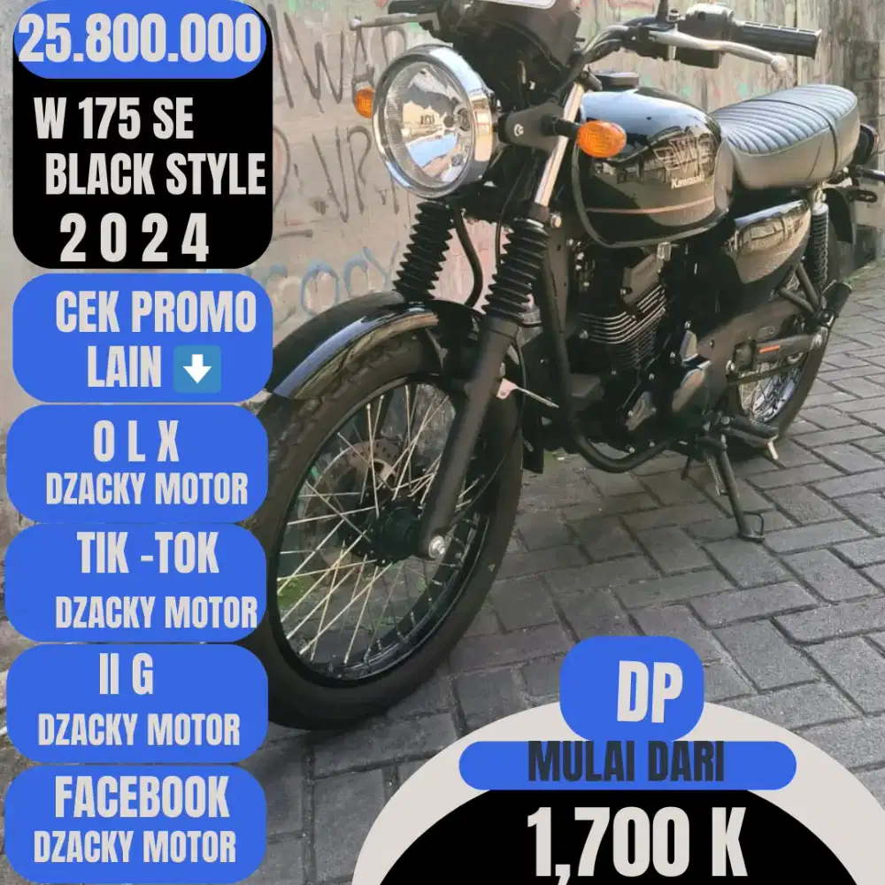 KAWASAKI W175 SE BLACK STYLE 2024 SEXOND LIKE NEW