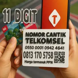 NOMOR CANTIK TELKOMSEL 11 DIGIT SIMPATI 11 ANGKA 5758 MAJU MAPAN